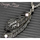 Luxury Feather Series - With Name Jewellery